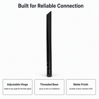 Antenne dipolaire omnidirectionnelle intérieure Aurora Yu AN58 4G LTE 5G NR avec charnière pivotante à 180° et fixation directe par vis, gain 2dBi/5dBi pour CPE WiFi
