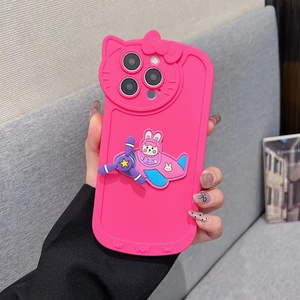 Kawai dễ thương <span class=keywords><strong>Kitty</strong></span> Máy ảnh ống kính điện thoại di động trường hợp đối với iPhone 15 Pro Max 14 13 12 Pro 11 Silicone Bìa fundas de celures - Product Image 5