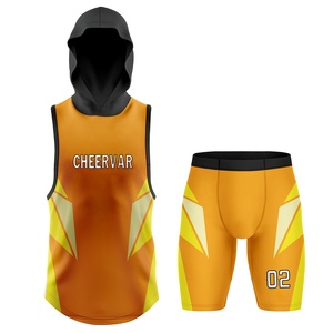 Conception personnalisée Uniformes de football 7v7 Sweats à capuche sans manches ajustés pour football 7V7 - Product Image 1