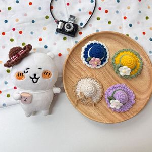 หมวกถักโครเชต์ทำด้วยมือสำหรับตุ๊กตาผ้าฝ้าย10-cm และหมีตัวยาว13ซม. สำหรับทุกเพศทุกวัย8 + - Product Image 4