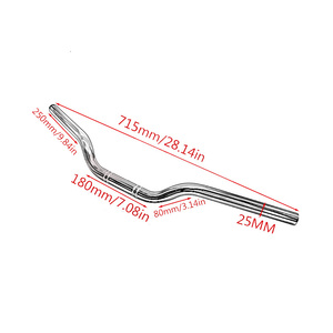 YOUNDERM Manubrio per <span class=keywords><strong>Moto</strong></span> Stile Retrò 71CM 25mm, Manubri <span class=keywords><strong>Vintage</strong></span> con Impugnature per Davidson - Product Image 6