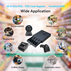 เครื่องบันทึกเงินสด POS ระบบแอนดรอยด์แบบ All-in-One หน้าจอสัมผัสคู่ขนาด 15.6 นิ้ว ความละเอียด 1920x1080 รองรับ Wi-Fi 6 99% SRGB OEM - Product Image 2