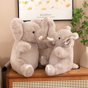 Mainan Hewan Boneka Plush Kustom yang Laris Manis, Boneka Gajah Kawaii, Grosir Mainan Boneka Plush untuk Anak-anak - Product Image 2