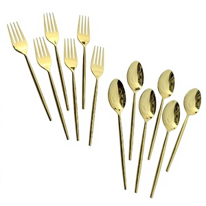 Manufacturer Supply From India Custom Design Stainless Steel Flatware Metal Cutlery Knives Forks Spoons Set for Dinner & Gifts - Product Image 1