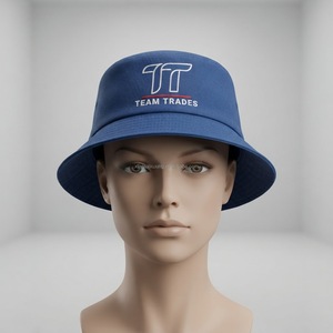 Sombrero de Pescador con Visera de Algodón Twill Azul Marino, MOQ Bajo, para Deportes al Aire Libre y Pesca - Product Image 1