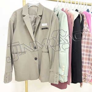 Vente chaude directe mode vert blazer femmes bureau d'affaires décontracté dame printemps costume haut vêtements d'occasion en balles mixtes - Product Image 4