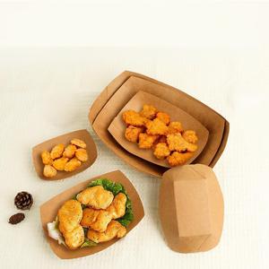 Emballage de plateau de bateau de nourriture jetable personnalisé en gros pour les collations-Bol d'assiettes en papier pratique en déplacement - Product Image 2