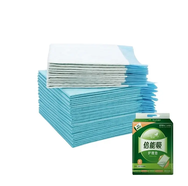 White embossed hospital disposable adult incontinence baby care underpads