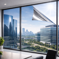 Película para Ventanas de Edificios, Aislamiento Térmico, Protección UV para Ventanas de Vestíbulos de Hoteles