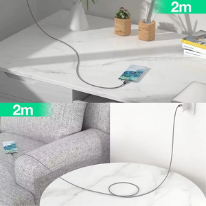 Cable <span class=keywords><strong>de</strong></span> Carga Rápida USB-C a USB-C ULT-unite <span class=keywords><strong>de</strong></span> 60W, Cable Trenzado Premium Personalizado <span class=keywords><strong>de</strong></span> 60W PD, 1.8m 6.6 pies, C a C - Product Image 6