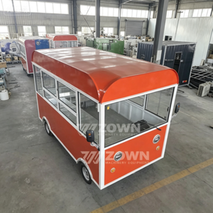 Remorque alimentaire mobile ZOWN résistante aux intempéries, chariot alimentaire durable en acier inoxydable avec comptoir de travail pour la vente de nourriture lors d'événements en plein air - Product Image 4