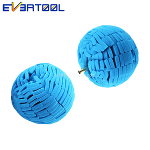 EVERTOOL Éponge de polissage colorée à fentes pour jantes de voiture, nettoyage et polissage des moyeux de roues, boule de polissage pour detailing automobile - Product Image 2