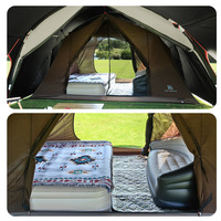 Tente tunnel de camping extérieure personnalisée multifonctionnelle, une chambre, un salon, quatre saisons, en tissu Oxford, OEM