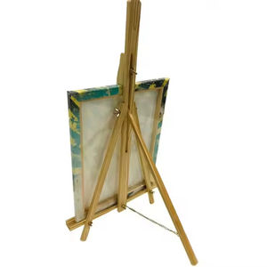 Chevalet de croquis pliable fait main de haute qualité en bois de pin naturel, conception robuste pour les mariages et la présentation artistique - Product Image 4