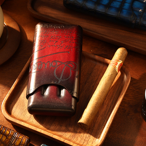 Caja de Cigarros de Cuero de Dos Piezas de Lujo Vintage ZENOS para Hombre, Resistente a la Humedad y Portátil, Regalo para el Día del Padre, Regalo Empresarial Personalizado - Product Image 3