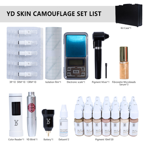 Ensemble de pigments cosmétiques pour maquillage permanent, encre pour cicatrices, ensemble de camouflage cutané, couverture de cicatrices, tatouage cutané pour correspondance des couleurs, utilisé - Product Image 5