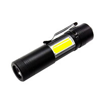 Linterna LED Q5 COB de 1000 lúmenes, modo de brillo, luz lateral más potente, minilinterna alimentada por AA/14500