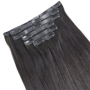Extensions de cheveux humains vietnamiens Remy à clips, épaisses, pleine tête, invisibles, double trame, longueur instantanée, <span class=keywords><strong>coiffure</strong></span> DIY pour femmes - Product Image 6