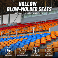 Sièges de stade économiques en HDPE DF Sports, chaises de gymnase, sièges de sport d'extérieur