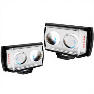 ไฟสปอร์ตไลท์ LED 2 เลนส์ ตำแหน่งซ้าย ไฟตัดหมอกขนาดเล็ก สำหรับรถยนต์ รถบรรทุก รถ SUV ระบบไฟส่องสว่างสำหรับรถจักรยานยนต์ - Product Image 4