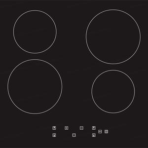 Plaque chauffante électrique en céramique pour la cuisson, plaque de cuisson infrarouge à double commande, brûleur de comptoir portable - Product Image 1