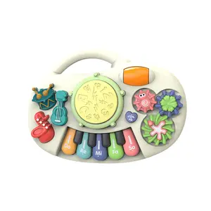 卡通齿轮玩具乐器钢琴婴儿塑料玩具钢琴早期玩具儿童