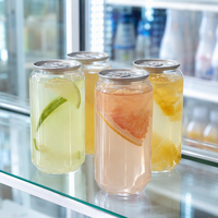 Offre Spéciale – Contenants jetables personnalisés de 210-700 ml pour boissons, bocaux en plastique PET imprimés pour sodas et gâteaux