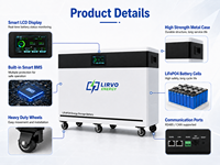Ventes en gros d'usine : Batterie solaire au lithium BYD 300Ah 15kWh, batterie LiFePO4 mobile 51.2V à montage au sol pour système de stockage d'énergie domestique