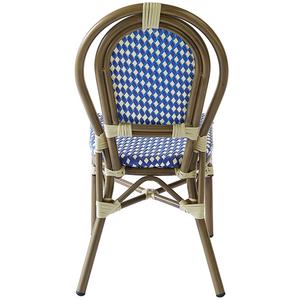 restaurant <span class=keywords><strong>de</strong></span> patio <span class=keywords><strong>de</strong></span> couleur bleue multicolore française chaises <span class=keywords><strong>de</strong></span> bistrot <span class=keywords><strong>de</strong></span> rotin en aluminium <span class=keywords><strong>de</strong></span> café extérieur <span class=keywords><strong>de</strong></span> jardin - Product Image 4