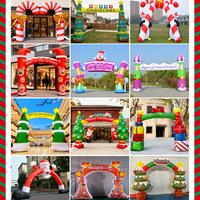 Arche gonflable de Noël Oxford Tree Arch pour l'extérieur, idéale pour les événements, les fêtes et les promotions, durable et résistante à l'eau