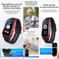 Reloj 2025 para personas mayores, videollamada SOS 4G, tarjeta Sim, cámara, resistente al agua, GPS, reloj inteligente S5 para ancianos, familia, detección de caídas