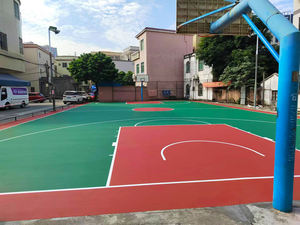 Revêtement de sol sportif en acrylique à usage intensif du fabricant INOLP Résistance élevée au trafic Longue durée de vie Arena de basket-ball professionnel - Product Image 5