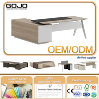 Bureau de direction en L GOJO 2026 – Prix usine – Table de bureau pour PDG, directeur, cadre supérieur – Mobilier commercial