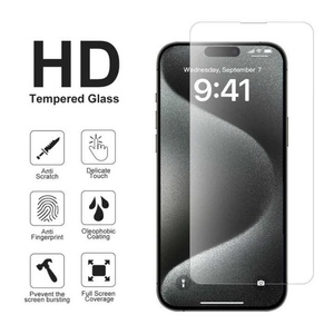 Venta Directa de Fábrica, Protector de Pantalla de Vidrio Templado 9H 2.5D para Teléfono 15, 15 Pro, 14 Plus, 11 XS Max, Vidrio Protector HD - Product Image 4