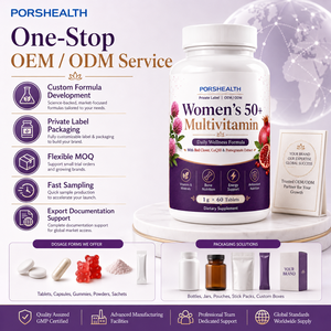 Comprimés multivitaminés pour femmes 50+ Marque Blanche Trèfle Rouge CoQ10 Extrait de Grenade Naturel Sans Gluten Sans Produits Laitiers Soin Quotidien de la Peau - Product Image 5
