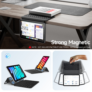 Tastiera per iPad Mini 6 7 adatto supporto di regolazione attrazione magnetica per la regolazione dello schermo sia orizzontale che verticale - Product Image 4