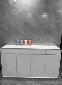 Armoire à chaussures de style crème moderne <span class=keywords><strong>en</strong></span> <span class=keywords><strong>bois</strong></span> multicouche de grande capacité Rangement suspendu Vêtements Ménage Porte Salon Entrée - Product Image 6