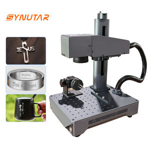 Machine de gravure laser à fibre métallique avec pince rotative anti-vibration, table rotative portable pour marquage - Product Image 2