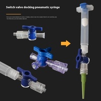 Micro vanne d'injection Luer en plastique bidirectionnelle interrupteur de distribution droit pour accessoires de machines-outils