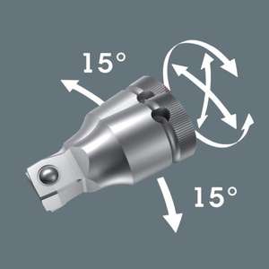 WERA - 05003584001 3/8 ''''Wobble'' extensión-EAN 4013288121295 ACCESORIOS DE LLAVE DE VASO 3/8" - Product Image 2