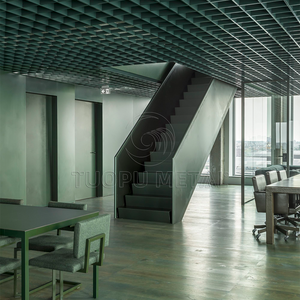 Système de <span class=keywords><strong>plafond</strong></span> en treillis décoratif ignifuge imperméable à l'eau moderne Grille de <span class=keywords><strong>suspension</strong></span> en métal à cellules ouvertes <span class=keywords><strong>Plafond</strong></span> à grille en aluminium - Product Image 6