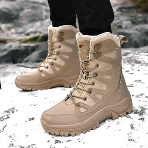 Bottes de randonnée montantes pour hommes, tige synthétique, doublure en mesh respirant, bout rond, semelle extérieure en caoutchouc, semelle intermédiaire en EVA, toutes saisons - Product Image 6