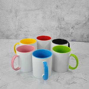 Échantillon disponible tasse en céramique originale personnalisée porcelaine blanc uni Ccustom Logo sublimation tasse en céramique thé tasses à café - Product Image 2