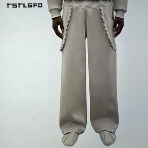 Conjunto de Sudadera <span class=keywords><strong>con</strong></span> Capucha Desestructurada Vanguardista para <span class=keywords><strong>Hombre</strong></span>, <span class=keywords><strong>con</strong></span> Detalles en Tejido 3D, Parches y Forro Polar Ecológico, <span class=keywords><strong>Traje</strong></span> Urbano de Alta Gama - Product Image 4