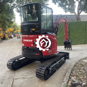 Mini-excavatrice hydraulique sur chenilles Yanmar VIO35 pour la construction et l'aménagement paysager, conception originale, bon état, en vente - Product Image 4