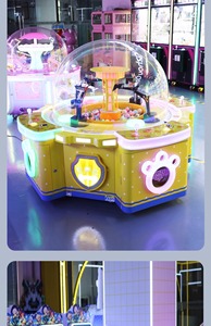 Machine de jeu à monnayeur pour parc d'attractions, jeu de grue à bonbons, excavatrice à godets, en plastique et métal, anglais, 1 an, Aokey - Product Image 5