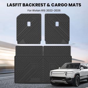 Alfombrilla para Maletero y Respaldo LASFIT para OLIVER R1S, 2.76 Pulgadas de Grosor, TPE Ranurado, Forro de Carga para Todo Clima, Negro, Fácil de Limpiar - Product Image 2