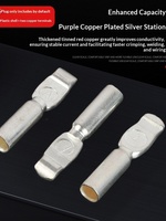 Adaptateur de déconnexion rapide en cuivre plaqué argent LTIANX SB120A 120A pour véhicule électrique, chariot élévateur, borne de batterie au lithium