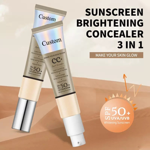 Corrector Profesional de Larga Duración a Prueba de Agua, Blanqueador e Iluminador, Humectante con Perlas, Protector Solar FPS <span class=keywords><strong>50</strong></span>+, Crema <span class=keywords><strong>CC</strong></span> - Product Image 4
