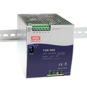 มีนเวลล์ TDR-960 แหล่งจ่ายไฟแบบรางดิน 24V 40A 960W แบบเอาต์พุตเดี่ยวสำหรับอุตสาหกรรม - Product Image 1